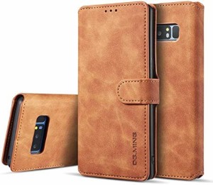 Galaxy Note8ケース,手帳型 面白い 本革 レザー 携帯ケース、キラキラ 経典型 財布型 全面保護 qi 充電 ワイヤレス充電 フリップ カード