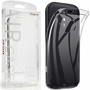 らくらくスマートフォン me F-01L ケース 【Huy】 クリア スリム TPU カバー 落下 衝撃 吸収 擦り傷防止 らくらくスマートフォン me F-01