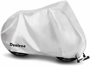 Dualeco 自転車カバー 子供用 キッズ サイクルカバー 防水 210D 厚手 丈夫 撥水加工UVカット防犯 防風 収納袋付 破れにくい 24インチまで