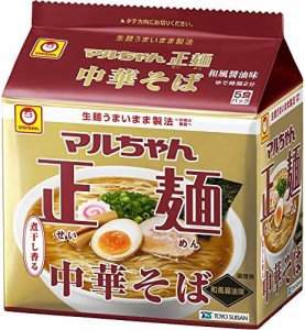 マルちゃん マルちゃん正麺 中華そば 和風醤油 ５食パック（105gX5P） ×6個