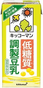 キッコーマン 低糖質調製豆乳 1000ml ×6本【牛乳のカロリー45%OFF】