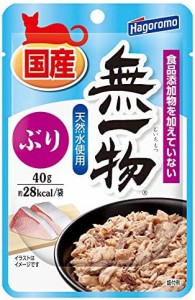 はごろも キャットフード (国産) 無一物 パウチ ぶり 40グラム (x 12) (まとめ買い)