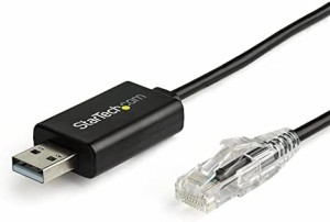 StarTech.com RJ45-USB Cisco互換コンソールケーブル 1.8m Cisco/Juniperなど多くの機器に対応 Windows/Mac/Linux対応 ICUSBROLLOVR