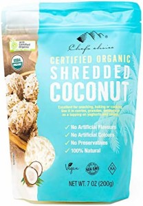 シェフズチョイス オーガニックココナッツ ロング 200g 乾燥ココナッツ desiccated coconut (200g1袋)