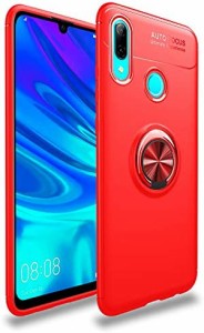 ファーウェイ Huawei nova lite 3 ケース 手帳型 リング付き huawei nova lite 3リングケー スカバー Zouzt TPU 軽量 リング スタンド 車