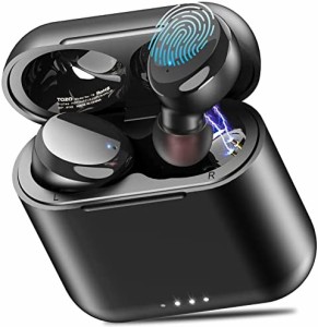 TOZO T6 Bluetooth イヤホン【2022?化版】 IPX8完全防水 充電ケース付き 完全ワイヤレス自動ペアリング 両耳左右分離型Bluetooth イヤホ