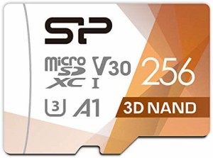 シリコンパワー microSD カード 256GB class10 UHS-1 U3 対応 最大読込100MB/s 4K対応 Nintendo Switch 動作確認済 3D Nand