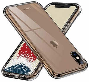 ONES 半透明 iPhoneXsMax ケース 耐衝撃 超軍用規格 『エアバッグ、半密閉音室、Qi充電』〔滑り止め、すり傷防止、柔軟〕〔美しい、光沢