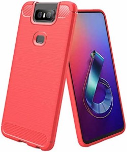 ASUS ZenFone 6 ZS630KL ケース【MARR】 スマホケース 炭素繊維カバー TPU シリコン ケース 保護バンパー 弾力性付き ASUS ZenFone 6 ZS6