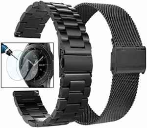 Valkit Samsung Galaxy Watch 42mm/Galaxy Watch 3 41mm/Active 2 40mm 44mm ウォッチバンド、Galaxy Watch 3 41mm/Garmin Vivoactive 3/