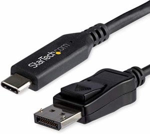 StarTech.com USB-C - DisplayPort 1.4 変換ケーブル／1m／8K60Hz／HBR3、HDR、DSC対応／USBタイプC - DP Altモード／ディスプレイアダプ