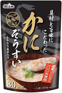 テーブルランド 具財と旨味にこだわった かにぞうすい 250g ×4個