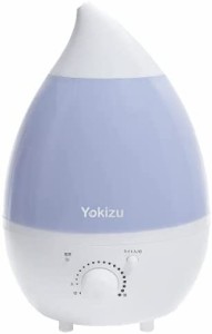 Yokizu 加湿器 次亜塩素酸水対応 卓上 アロマ 大容量 超音波式 しずく型 6-9畳 朝まで連続稼働 LEDライト 寝室 リビング 静音 空気清浄 