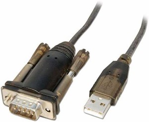 LINDY USB 1.1 - RS232シリアル変換ケーブル、D-Sub 9ピン、1.5 m (型番:42855)