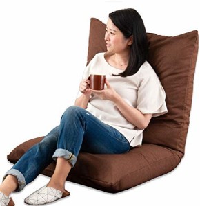 [ドウシシャ] 座椅子 ソファー 3Dクッション 大きい あぐら座椅子 おしゃれ 肉厚クッション ブラウン AKDZ-BR
