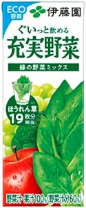 伊藤園 充実野菜 緑の野菜ミックス 紙パック 200ml ×24本