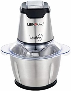 フードプロセッサー LINKChef 250W フードチョッパー ハイパワー 肉挽き 野菜みじん切り 4枚刃カッター 刻む・潰す・砕く・混ぜる 一台多