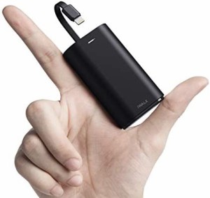 iWALK モバイルバッテリー 大容量 小型 9000mAh ポータブル充電器 ケーブル内蔵 軽量 パワーバンクPSE技術基準適合iPhone 14/13/13 Mini 