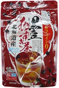 健茶館 北海道産 黒豆あずき茶18Ｐ 108g デカフェ・ノンカフェイン ティーバッグ