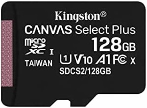 キングストン microSD 128GB 最大100MB/s UHS-I V10 A1 Nintendo Switch動作確認済 Canvas Select Plus SDCS2/128GB