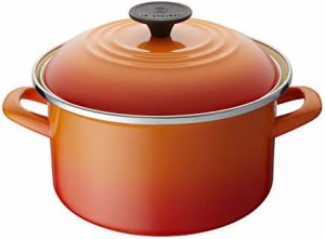 ル・クルーゼ(Le Creuset) ホーロー 鍋 EOS キャセロール 20 cm オレンジ ガス IH 対応 【日本正規販売品】