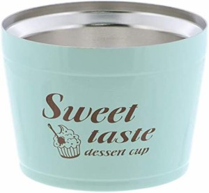 ベストコ(Bestco) ステンレス デザートカップ ミント 160ml Sweet taste アイス 真空二重構造 ND-8173