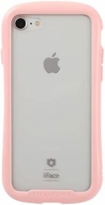 iFace Reflection Pastel iPhone SE 2020 第2世代/8/7 ケース クリア 強化ガラス (ピンク)