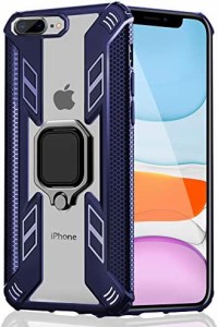 iphone8 plus ケース/iphone 7 plusケース クリア リング 耐衝撃 リング付き TPU 全面保護 衝撃吸収 シリコン スクラッチ防止 擦り傷防止