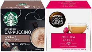 【セット買い】ネスレ スターバックス カプチーノ ネスカフェ ドルチェ グスト 専用カプセル 6杯分 & ネスカフェ ドルチェ グスト 専用カ