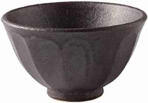 光陽陶器 飯碗 和食器 面取り飯碗 黒 美濃焼 日本製 40322