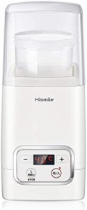 Hismile コンパクトヨーグルトメーカー 25~69℃温度調節/1~99時間タイマー設定 甘酒 低温調理にも対応 進化した独自の立体加熱構造 日本