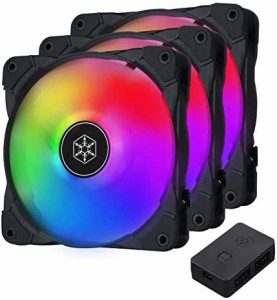 Silverstone 【Air Blazerシリーズ】 120i Lite 3個パック! 美しい 3in1 アドレッサプル RGBファン SST-AB120I-ARGB-3PK