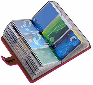 JERLA カードケース クレジットカードケース カードホルダー 大容量 薄型 磁気防止 スキミング防止【96枚収納】