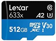 Lexar High-Performance 633x microSDXC 512GB LSDMI512BB633A SD変換アダプター付属 【正規輸入品日本国内5年保証 】