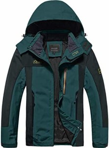 TACVASEN アウトドア アノラック メンズ 登山ジャケット 裏メッシュ 春秋 クライミングジャケット 撥水加工 登山服 防風 アウター フード