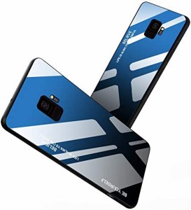 Galaxy S9 ケース 強化ガラスケース 全面クリア 薄型 TPUバンパー Samsung Galaxy S9 ケース 耐衝撃 TPU 耐久 カバー スマホケース 指紋