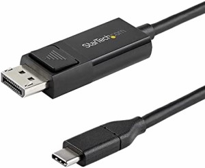 StarTech.com USB-C - DisplayPort 1.4 変換ケーブル/2m/双方向変換対応/8K 60Hz対応/HBR3、HDR、DSC対応/Thunderbolt 3 互換/Type-C - D