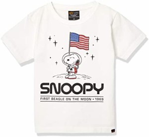 [アルファ インダストリーズ] Tシャツ 【公式】PEANUTS×ALPHA キッズTシャツ(ON THE MOON) TC8024