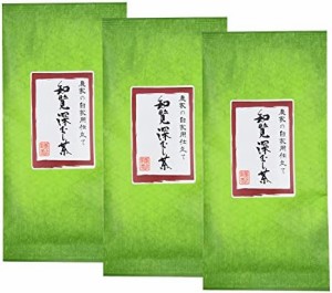 知覧茶 深蒸し茶 農家の自家用仕立て80g ×3本 リーフ