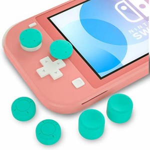 Nintendo Switch Liteグリップキャップ　Switch用スティックキャップ　スティックカバー　ジョイコングリップ　ターコイズ　Switch適用