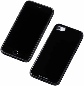 iPhone SE 第3世代 /第2世代 用 Hybrid Clear Case Etanze 背面に化学強化ガラス ケース ブラック Deff ディーフ