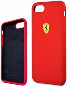 エアージェイ Ferrari フェラーリ 公式ライセンス品 iPhone SE(2020第2世代) iPhone7 iPhone8 シリコン 背面カバー バックケース エンブ