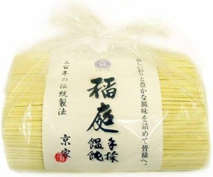 【2個セット】 京家 三百年の伝統製法 稲庭手揉饂飩(いなにわ てもみ うどん) お徳用 1kg袋詰 × 2個