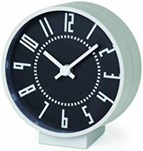 レムノス 置き時計 アルミ 黒 エキクロック Sサイズ eki clock s TIL19-08BK Lemnos サイズ:w13.0×h14.0×d7.6?p