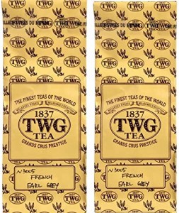 シンガポールの高級紅茶TWG French Earl Grey「 フレンチアールグレイ」50g×2バルクバック [並行輸入品]