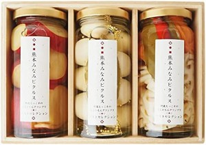 熊本みなみピクルス ギフトセット (3本桐箱入) うずら&さつまいもバニラ&洋風