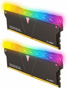 v-color Hynix IC デスクトップPC用 ゲーミングメモリ Prism Pro RGB (発光型) DDR4-3200MHz PC4-25600 16GB (8GB×2枚) U-DIMM 1.35V CL