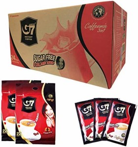 【公式】G7コーヒー 3in1/コラーゲン&シュガーフリー 22袋x24個 528袋 インスタント(スティック)
