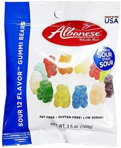 Albanese アルバネーゼ サワー ベア―ズ グミ 100g ×12袋