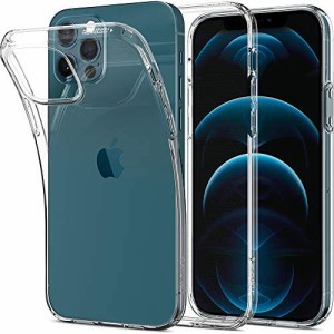 Spigen 全透明 iPhone12 ケース iPhone12Pro ケース クリア TPUカバー 超薄型 超軽量 アイフォン12 ケース アイフォン12プロケース リキ